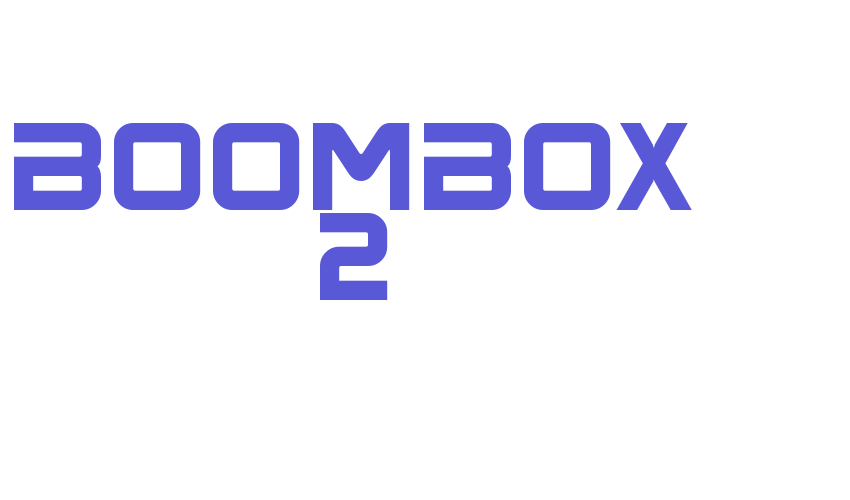 BoomBox 2 Font