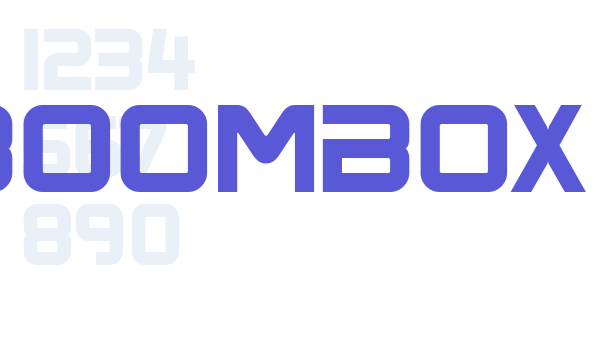 BoomBox Font