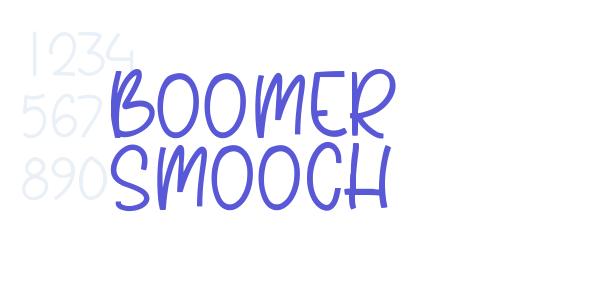 Boomer Smooch font