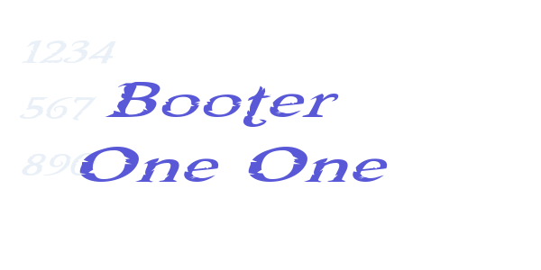 Booter – One One font free