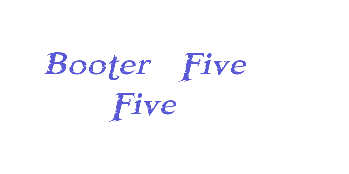 Booter – Five Five Font Download