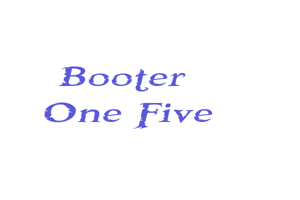 Booter – One Five Font