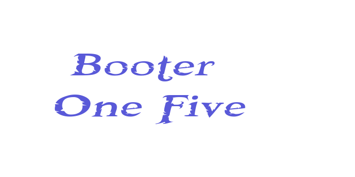 Booter – One Five Font Download