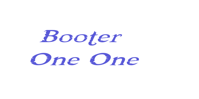 Booter – One One Font Download