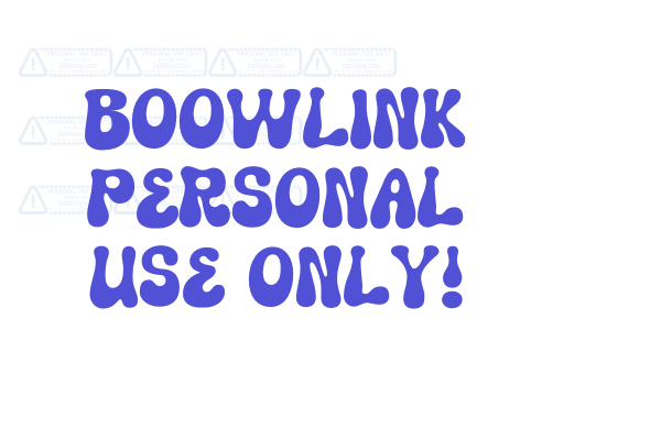 Boowlink PERSONAL USE ONLY!