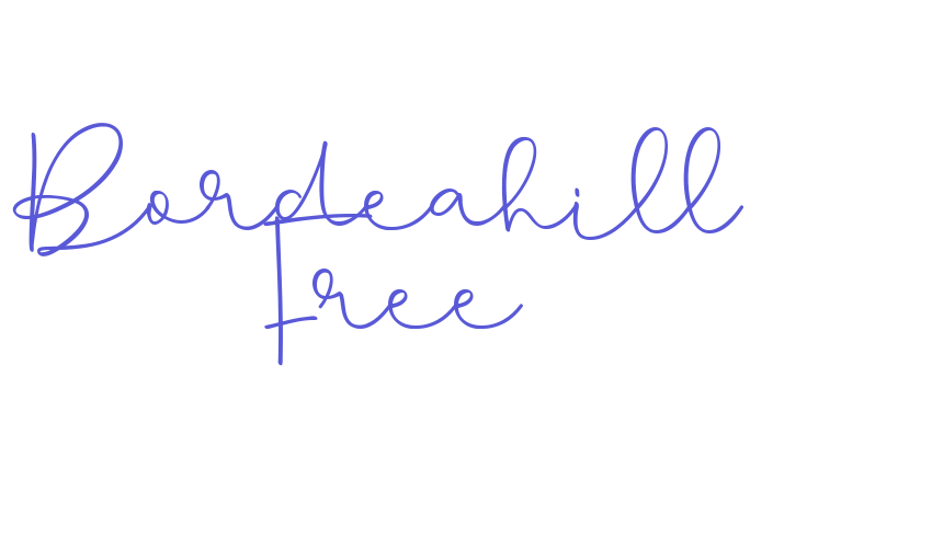 Bordeahill Free Font Download