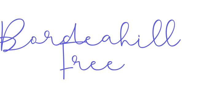 Bordeahill Free Font Download