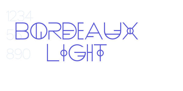 Bordeaux Light font free