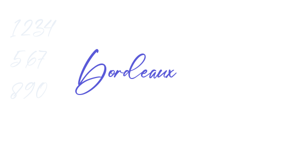 Bordeaux font