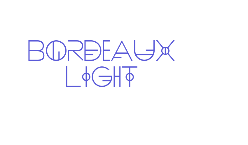 Bordeaux Light Font