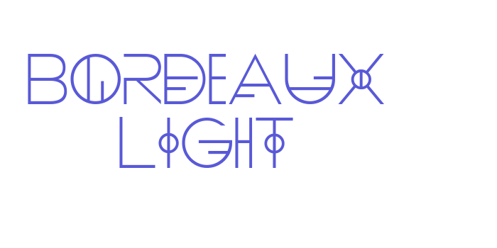 Bordeaux Light Font