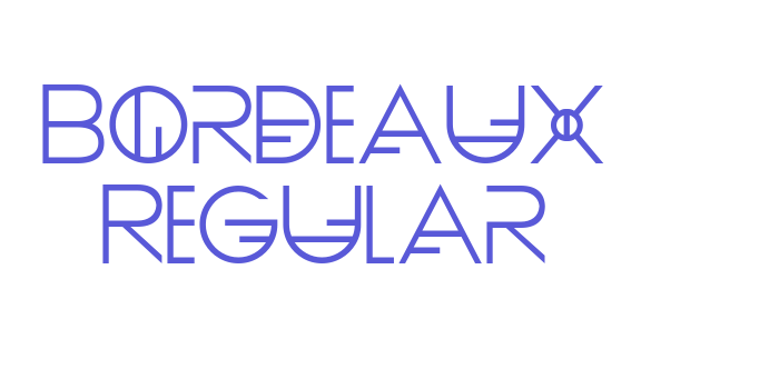 Bordeaux Regular Font