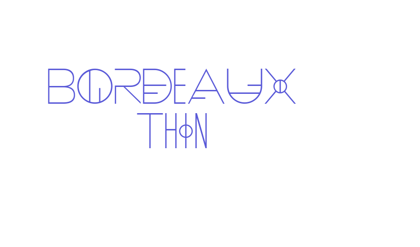 Bordeaux Thin Font