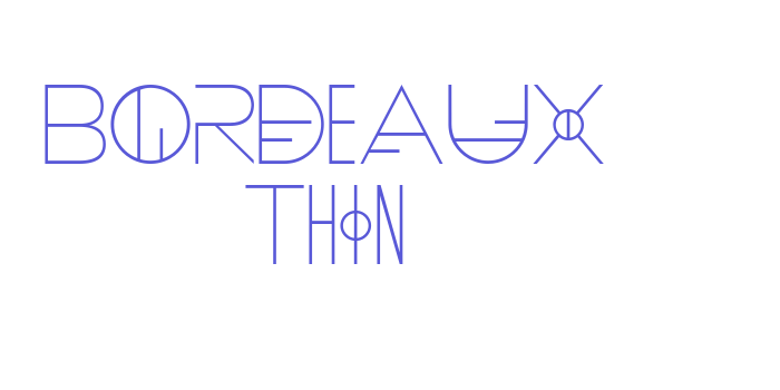 Bordeaux Thin Font