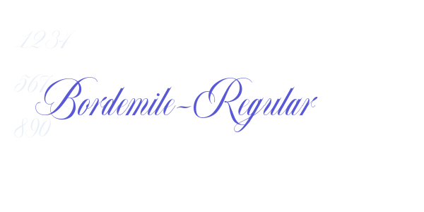 Bordemile-Regular font