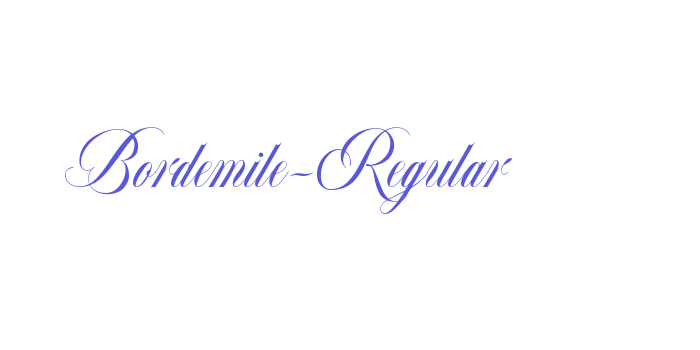 Bordemile-Regular Font Download