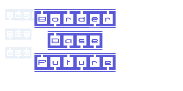 Border Base Future font free