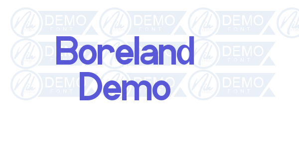 Boreland Demo font free