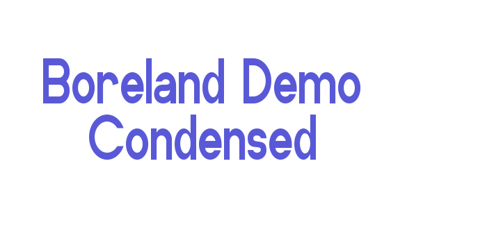 Boreland Demo Condensed Font Download