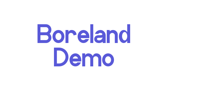 Boreland Demo Font Download