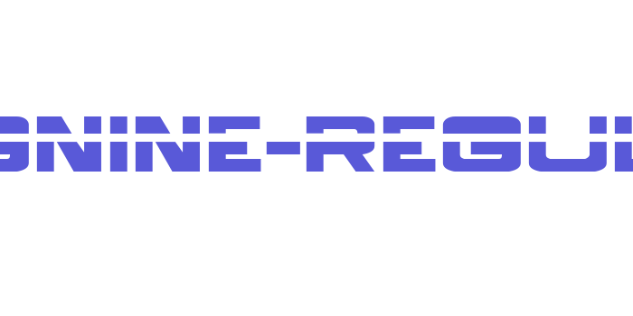 BorgNine-Regular Font Download