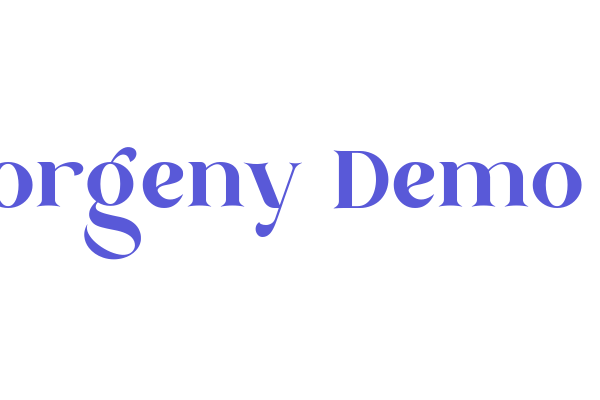 Borgeny-Demo Font