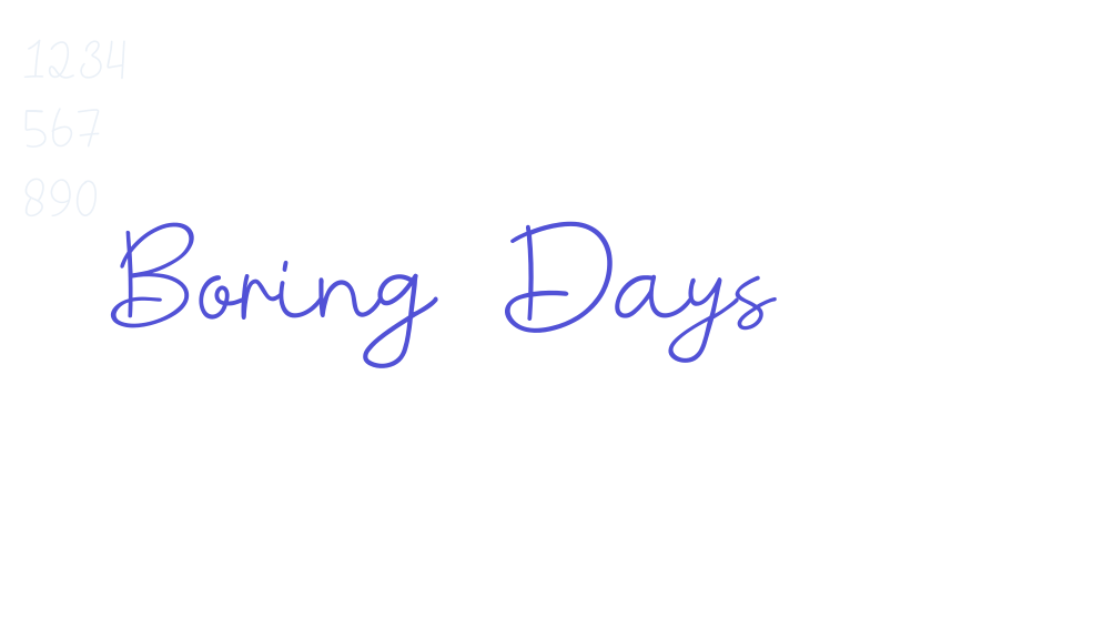 Boring Days-font-download