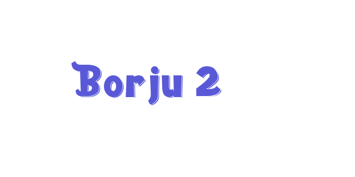 Borju 2 Font Download