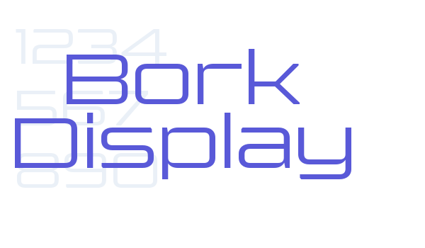 Bork Display Font