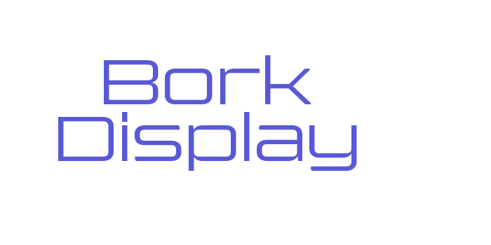 Bork Display Font Download