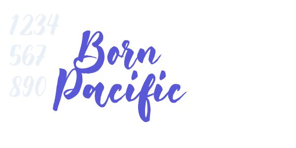 Born Pacific font