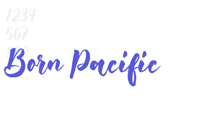 Born Pacific font