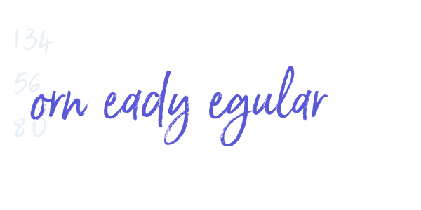 Born Ready Regular font free