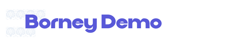Borney Demo-related font