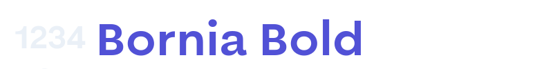 Bornia Bold-font