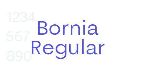 Bornia Regular-font-download