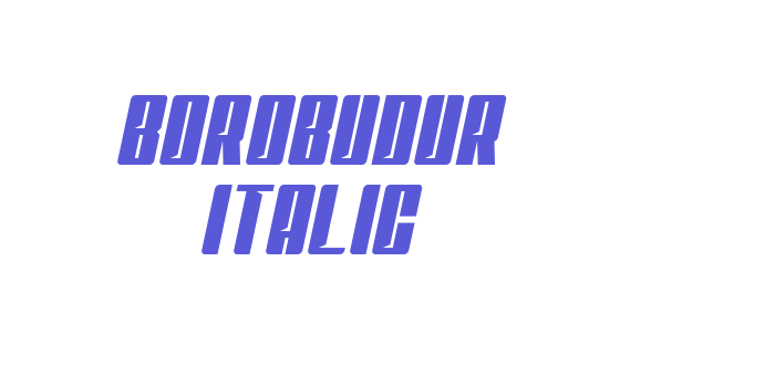 Borobudur Italic Font Download