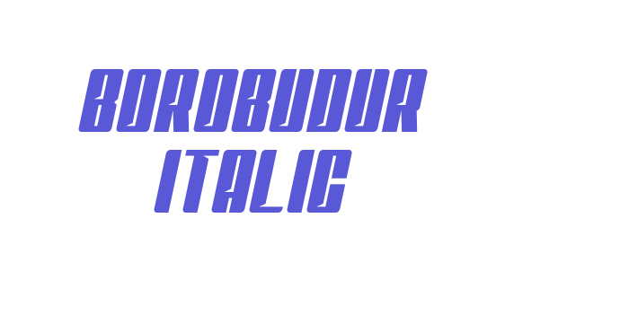 Borobudur Italic Font