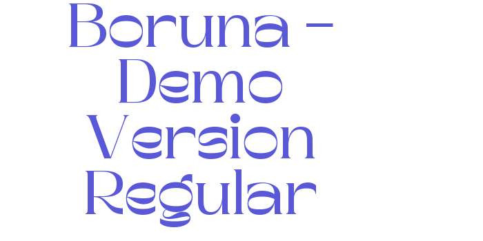 Boruna – Demo Version Regular Font Download