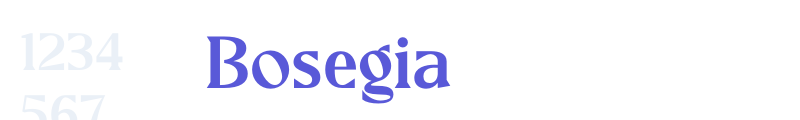 Bosegia font