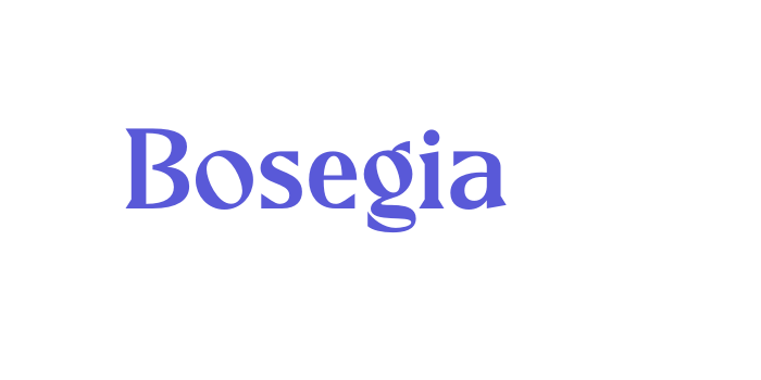 Bosegia Font