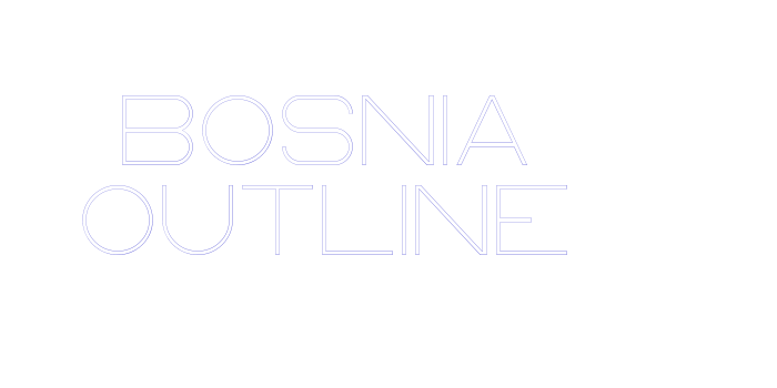 Bosnia Outline Font Download