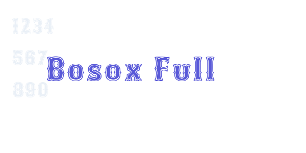 Bosox Full font free