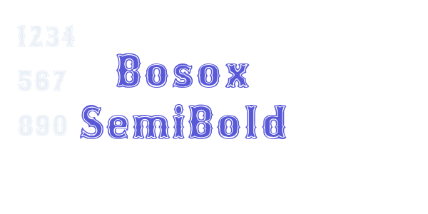 Bosox SemiBold font free