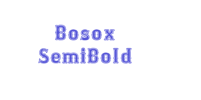 Bosox SemiBold Font Download