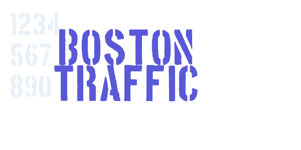 Boston Traffic font free