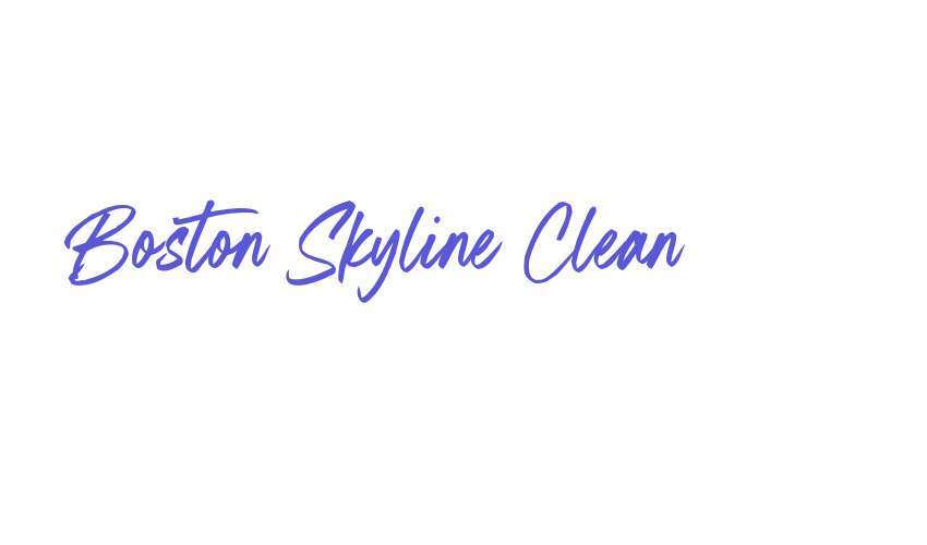 Boston Skyline Clean Font Download