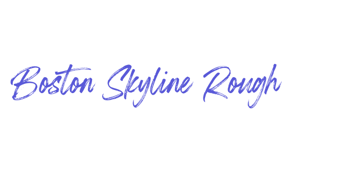 Boston Skyline Rough Font Download