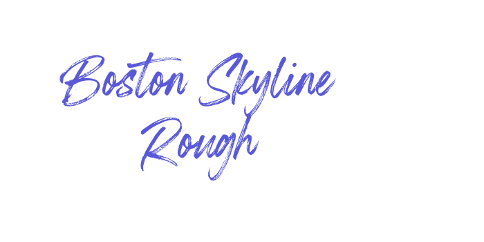 Boston Skyline Rough Font