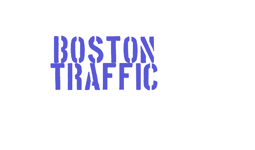 Boston Traffic Font